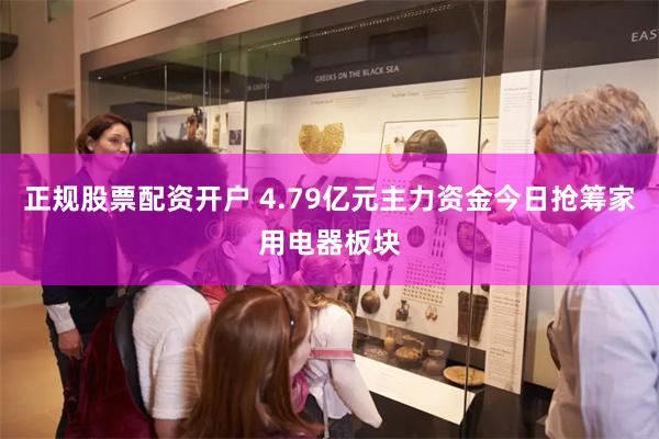 正规股票配资开户 4.79亿元主力资金今日抢筹家用电器板块